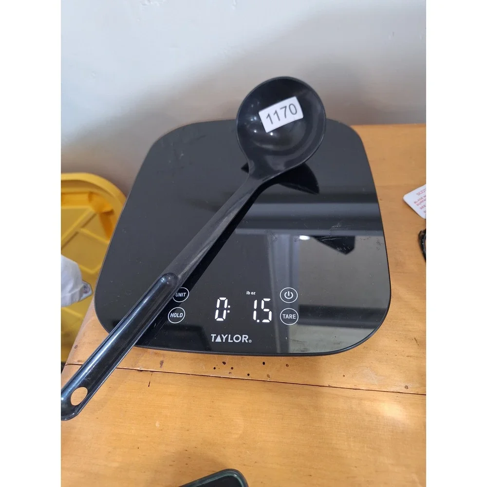 Tupperware Black Plastic Soup Ladle 1916-7 Kitchen Serving Spoon 12 Inch